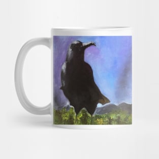 Oil Painted Bird Mug